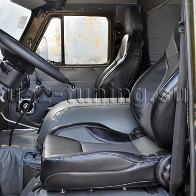 Тюнинг УАЗ 452 Буханка. Комфортабельные кресла кабины
